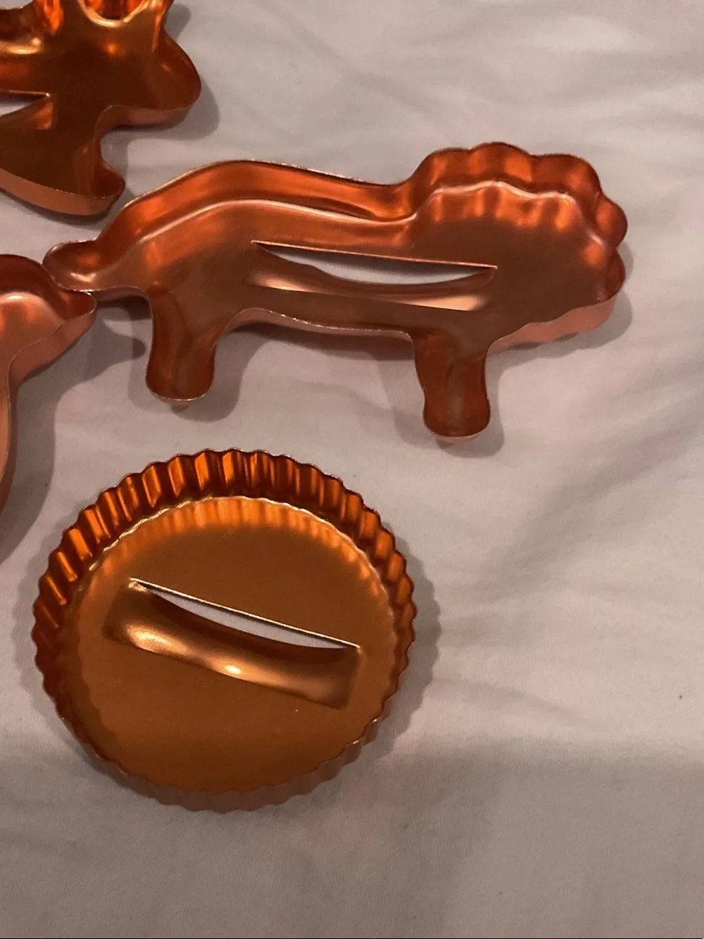 Copper-Tone Decorative Animal & Shape Molds (Set of 6)